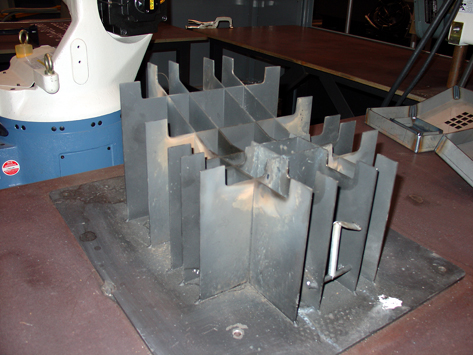 Laser cut sheet metal workholding fixture